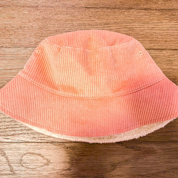 Disney Parks Mickey Mouse Pink Corduroy & Sherpa Bucket Hat For Adults - Picture 2 of 2